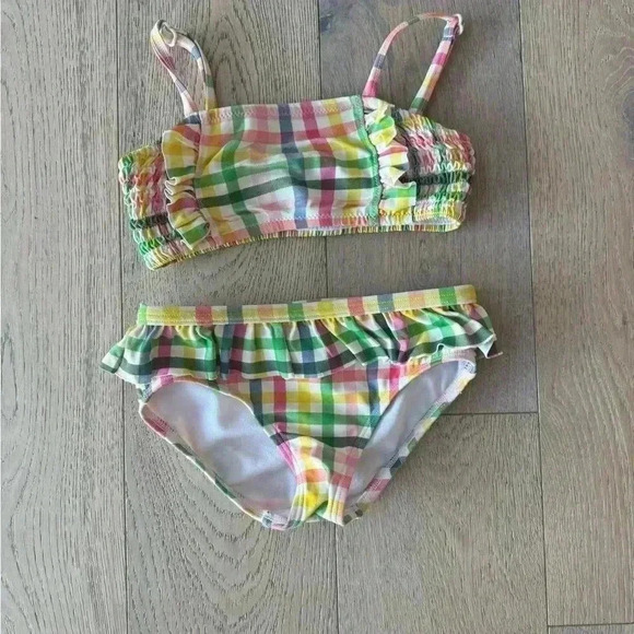 Mini Boden Plaid Bikini Set Size 4-5 years - Picture 1 of 4